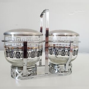 Vintage Libbey Double Condiment Caddy